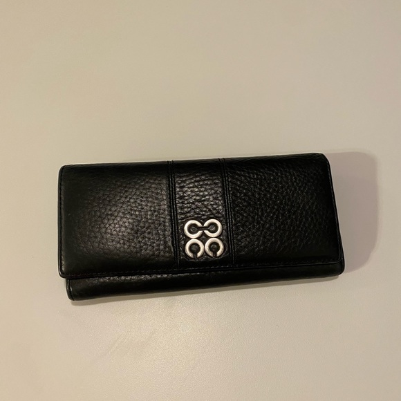 Black Coach Long Wallet - Picture 1 of 4
